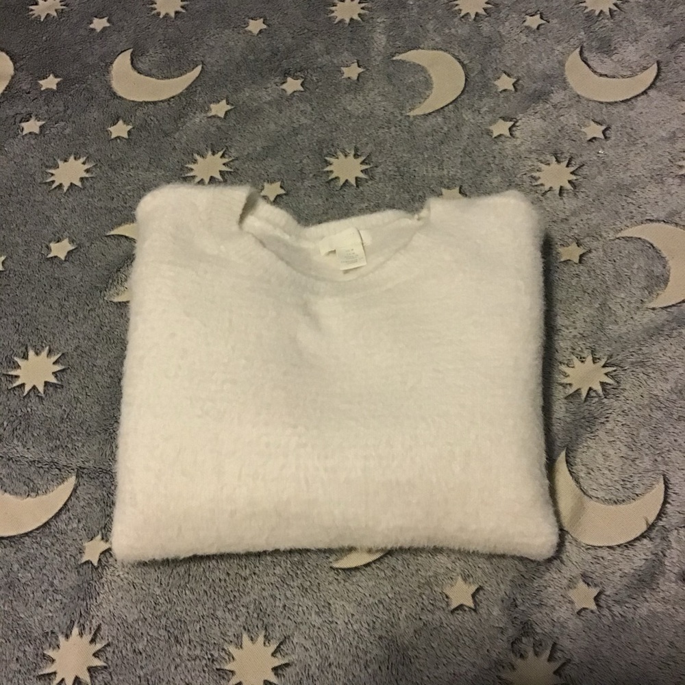 H&M  fuzzy sweater blouse